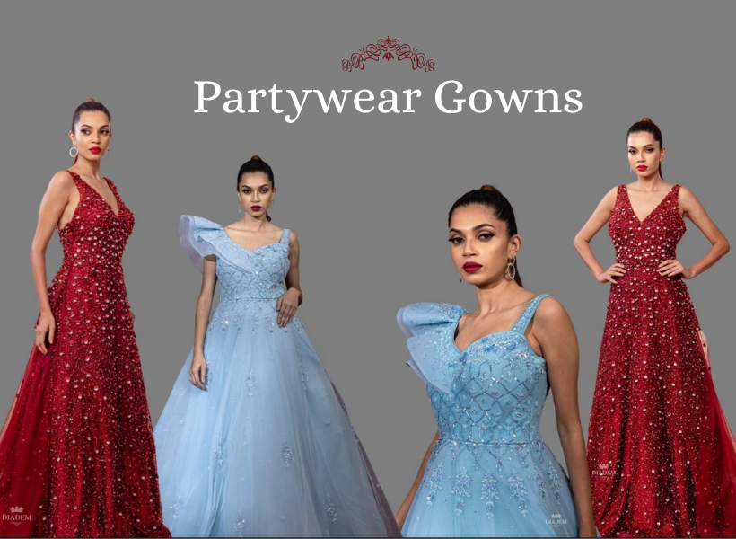 PARTY WEAR GOWNS -Unveiling Diadem's Glamorous Collection