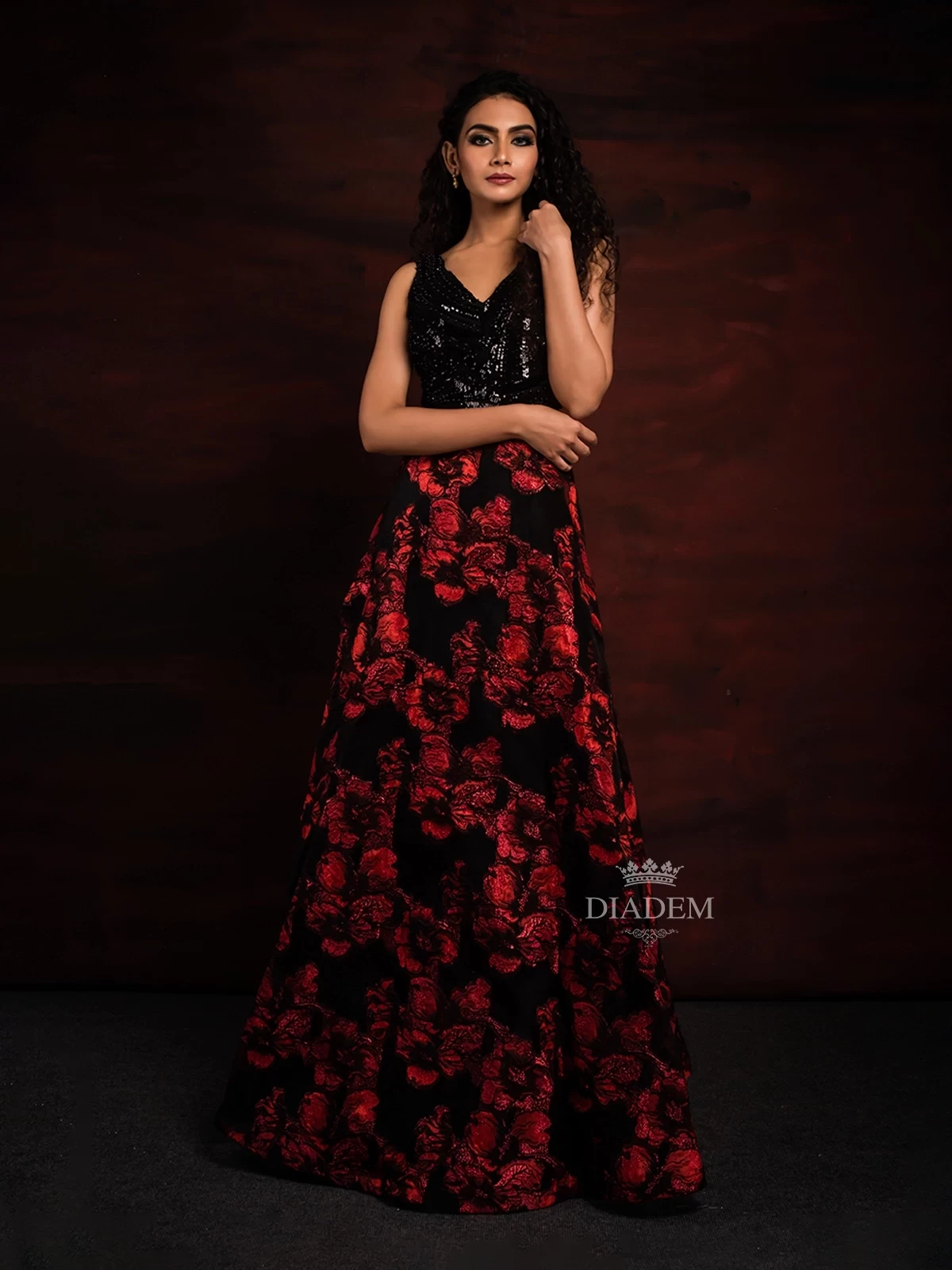 Buy Women Red Print Formal Dress Online - 771785 | Van Heusen