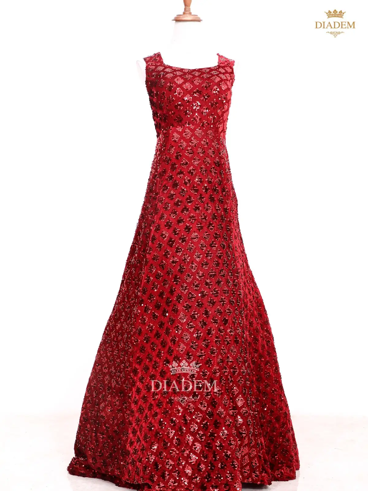 Red Sequin Long Halter Evening Prom Dresses, Mermaid V Neck Custom Pro –  MarryLover