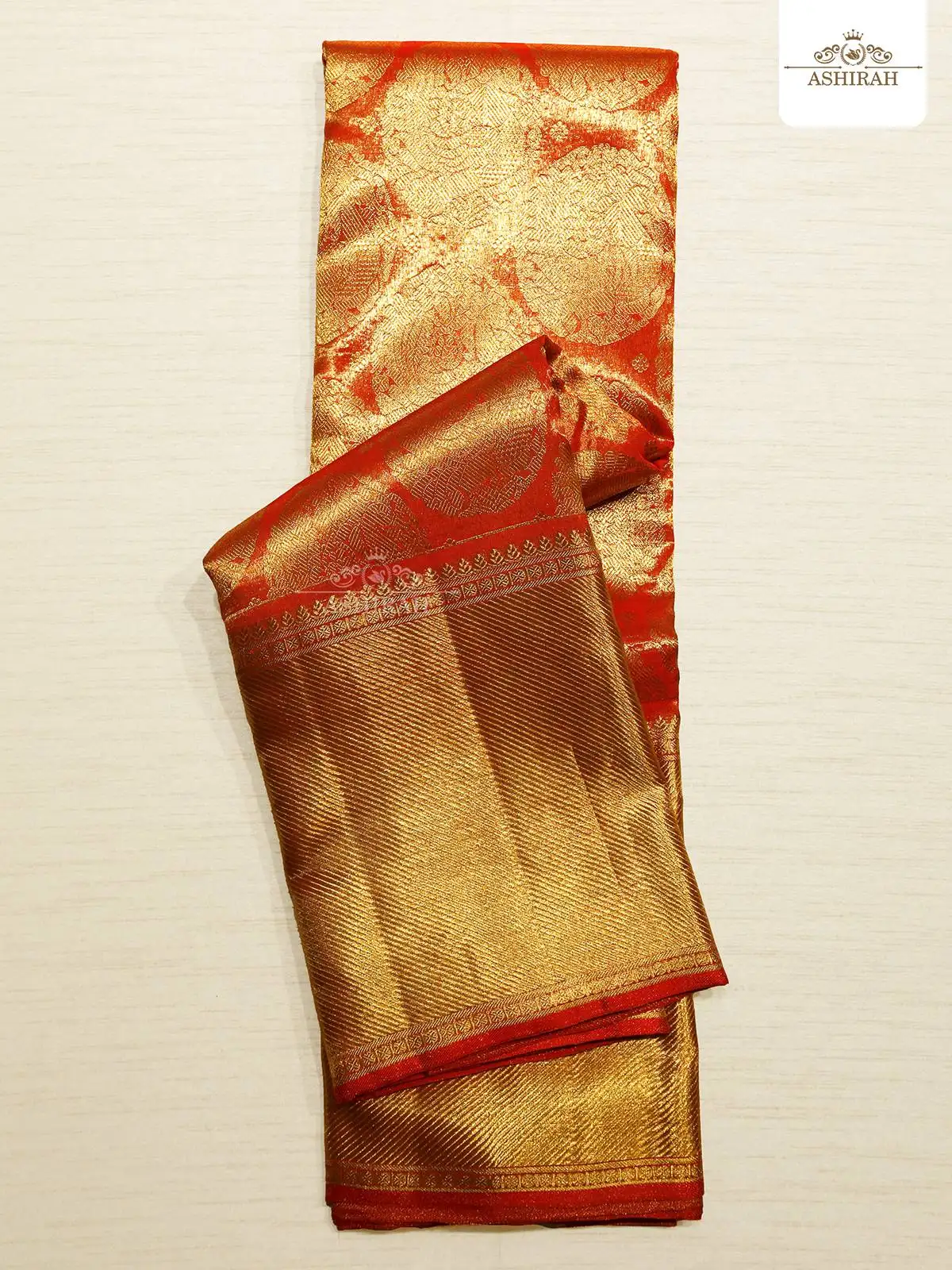 Maroon Pure Kanchipuram Silk Saree With Brocade On The Body And Zari Border