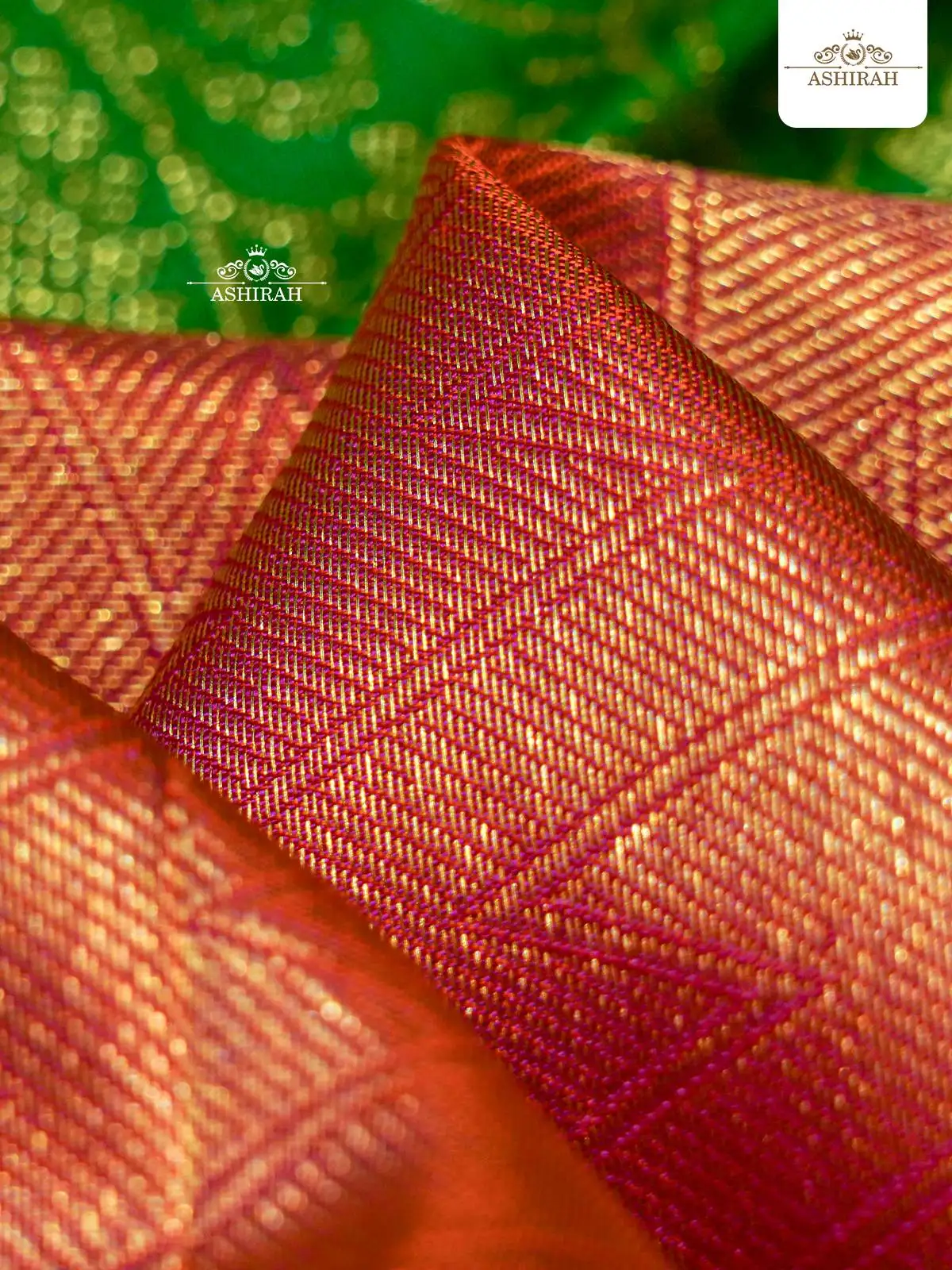 Green Pure Kanchipuram Silk Saree With Peacock Motifs On The Body And Without Border