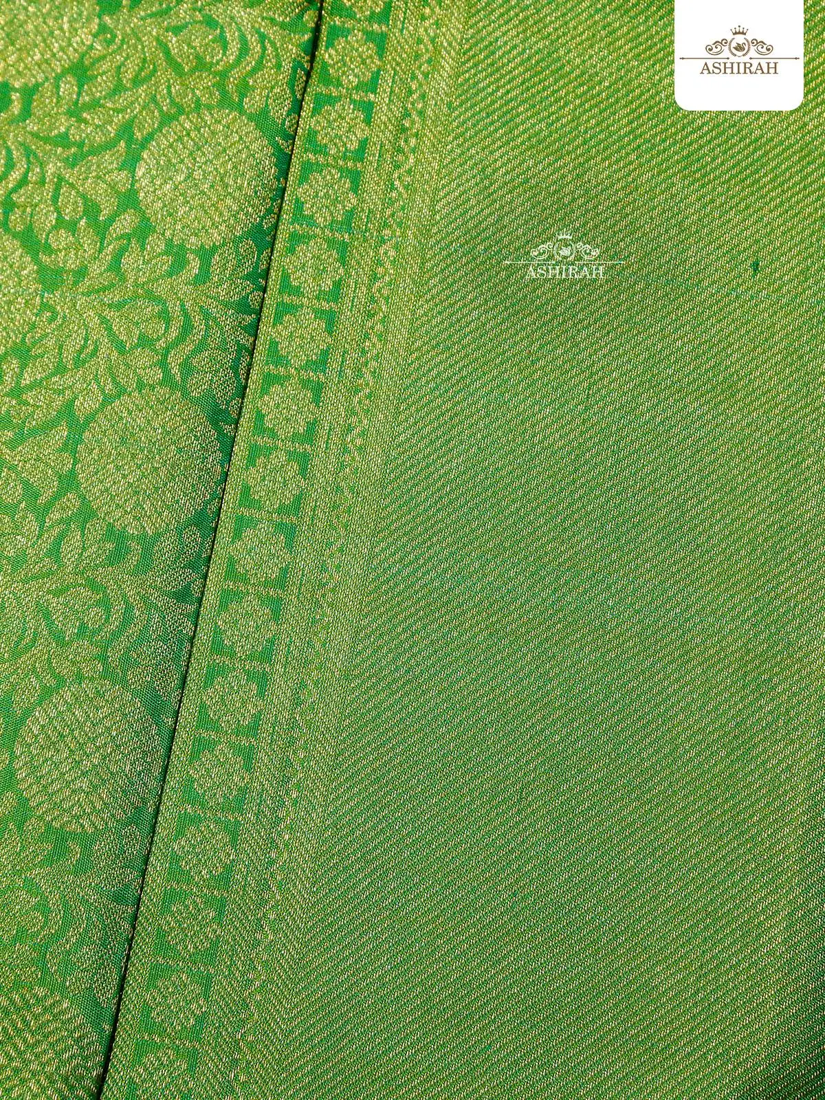 Green Pure Kanchipuram Silk Saree With Brocade On The Body And Design Motifs Zari Border