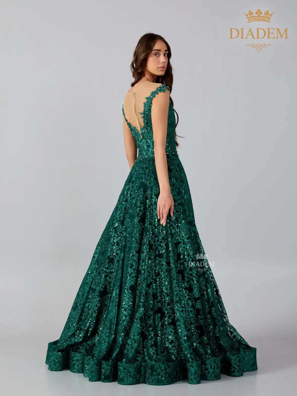 kids bottle green gown | Gowns, Formal dresses long, Green gown